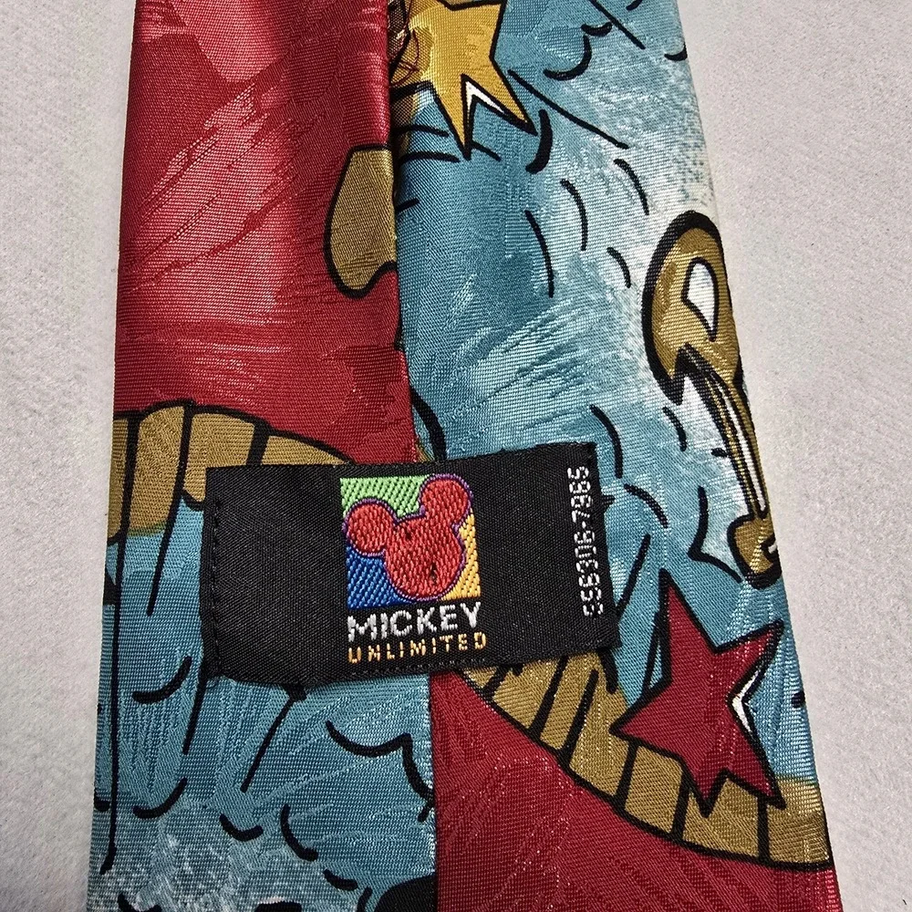 Mickey Unlimited Mickey Mouse Comic‎ Style Tie 59x3.5 Vintage